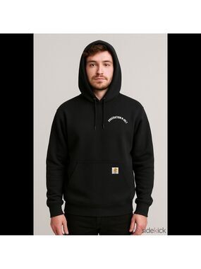 Carhartt Black Foundation Force Hoodie Small Loose Fit
